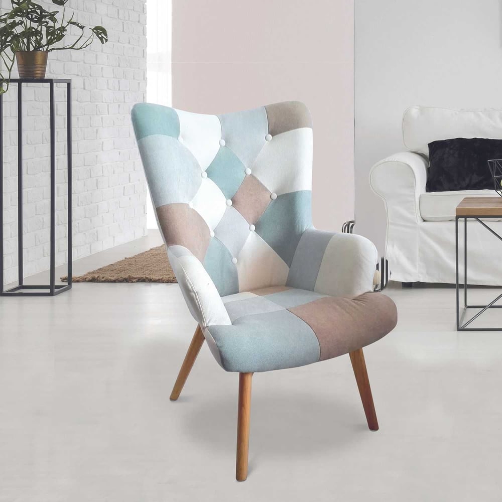 Fauteuil de salon effet bleu - Maisons du Monde
