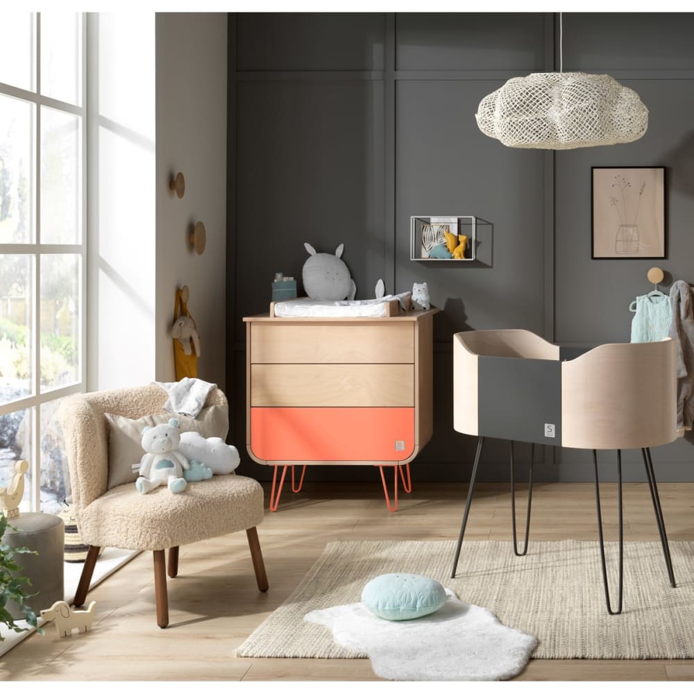 Commode 3 tiroirs pieds métal - Maisons du Monde