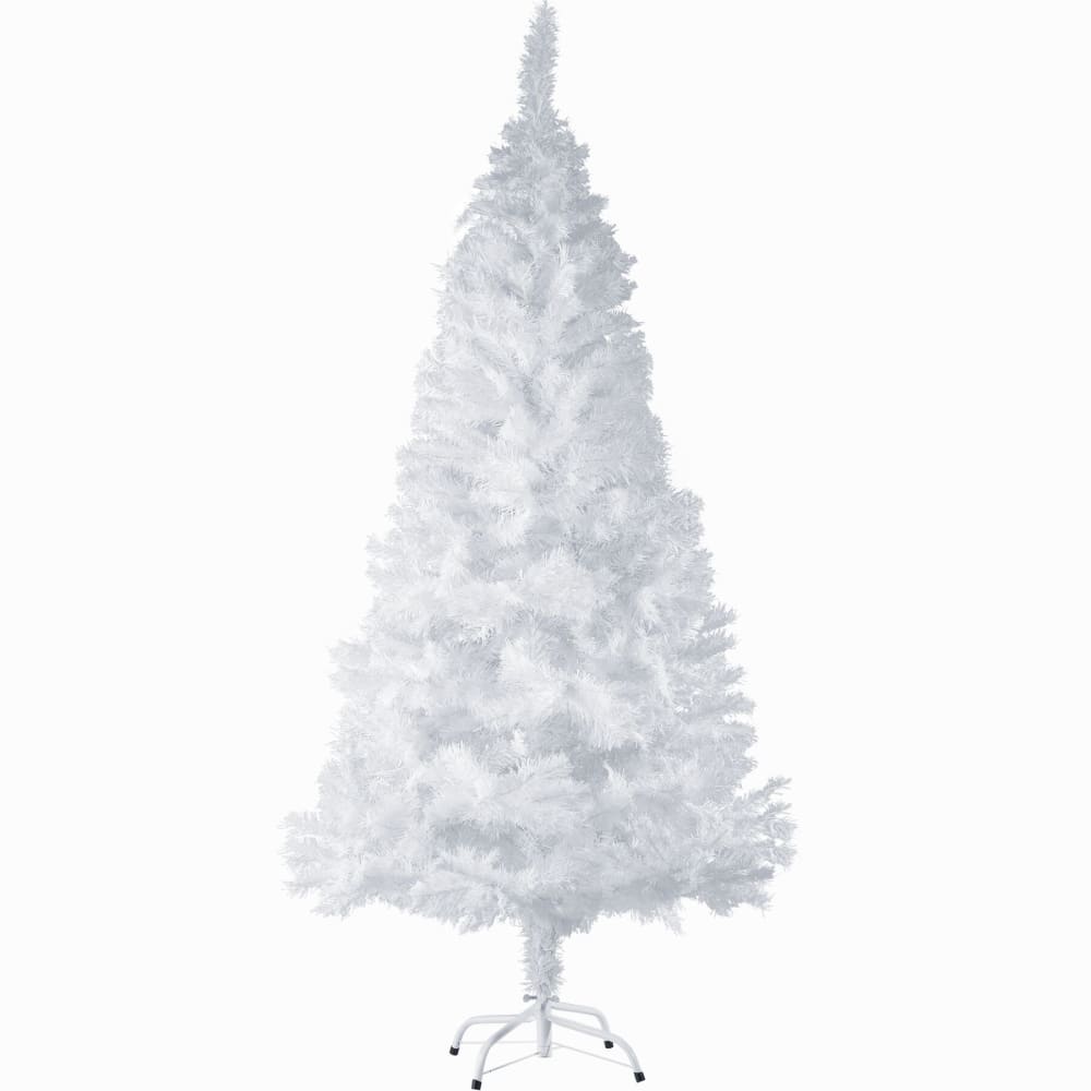 Albero di natale artificiale 180 cm bianco - Tectake