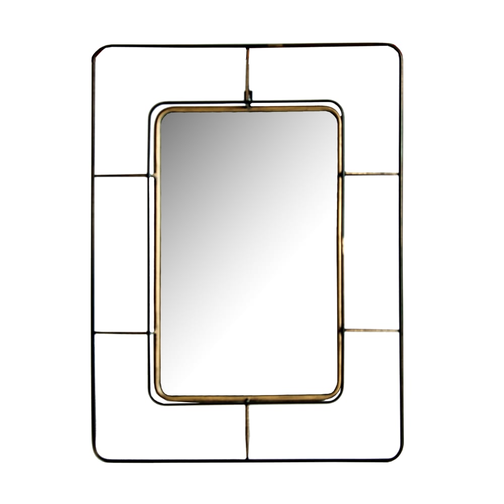 Miroir en fer doré 57x10x77 cm