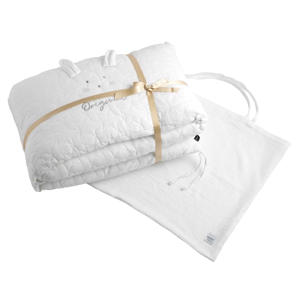 Tour de lit bébé en coton (Sauthon Original) - Image 1