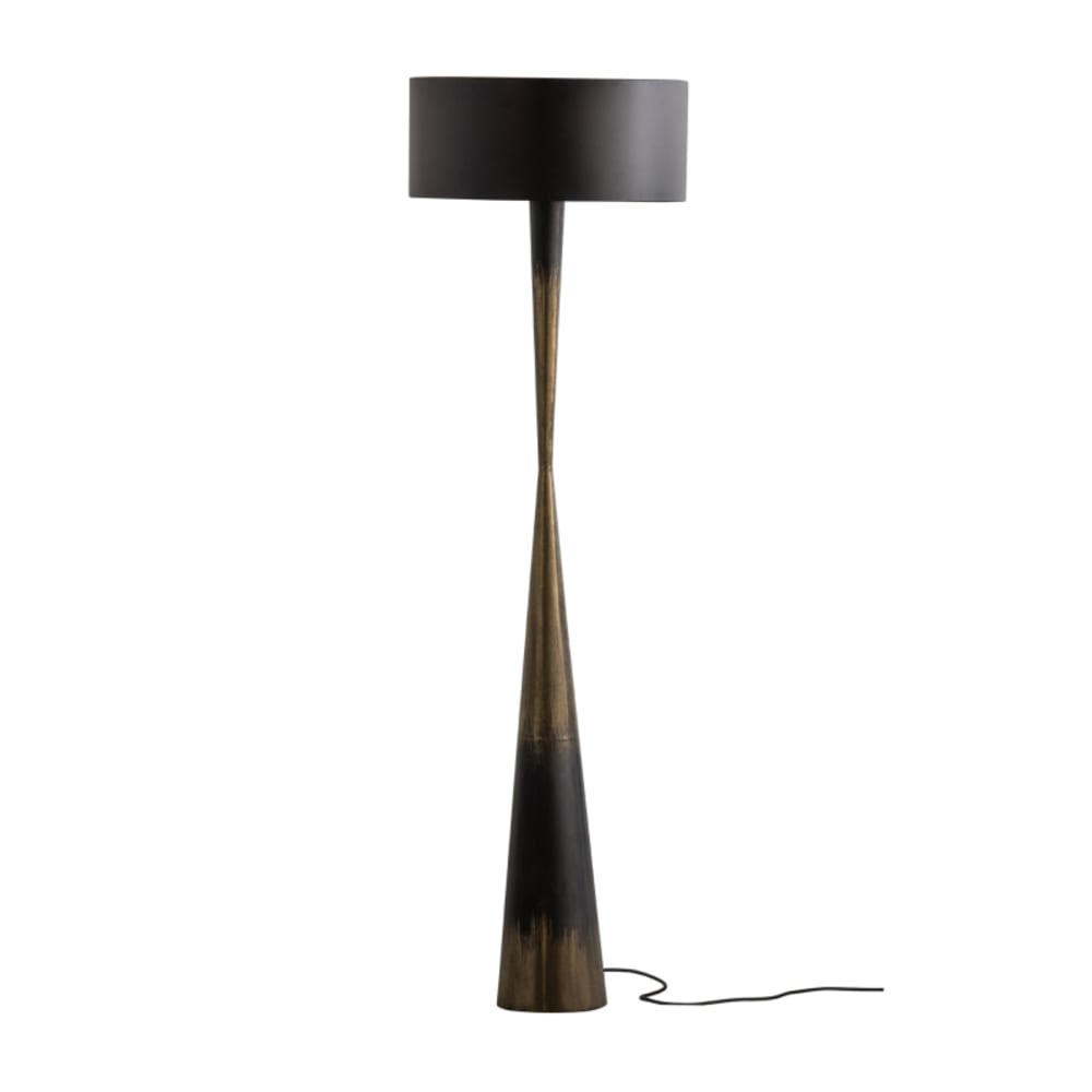 WOOOD Stehlampe aus Metall, Schwarz style classic chic Schwarz Metall