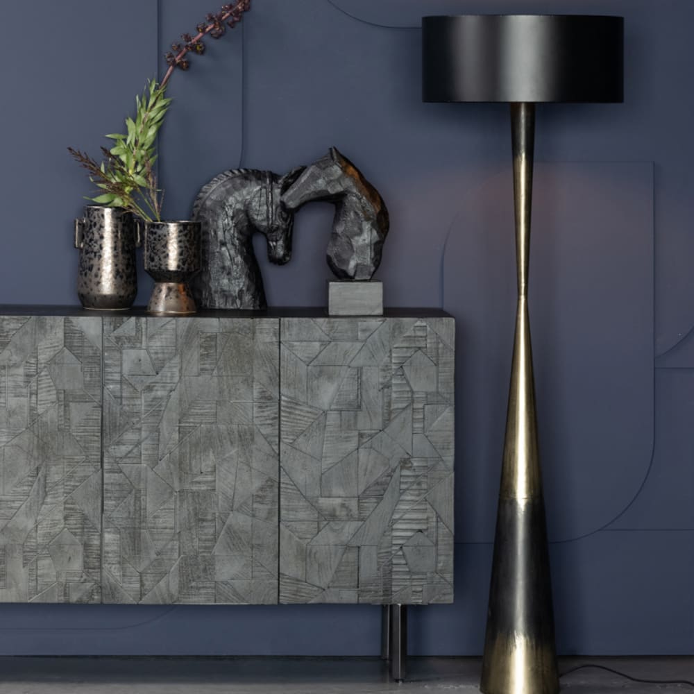 Lampadaire design en métal - Maisons du Monde