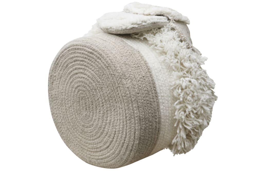 Panier de rangement en laine mouton (30 x 27 cm) - Maisons du Monde