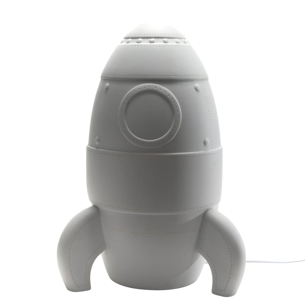 Grande lampe fusée en porcelaine à poser - Maisons du Monde