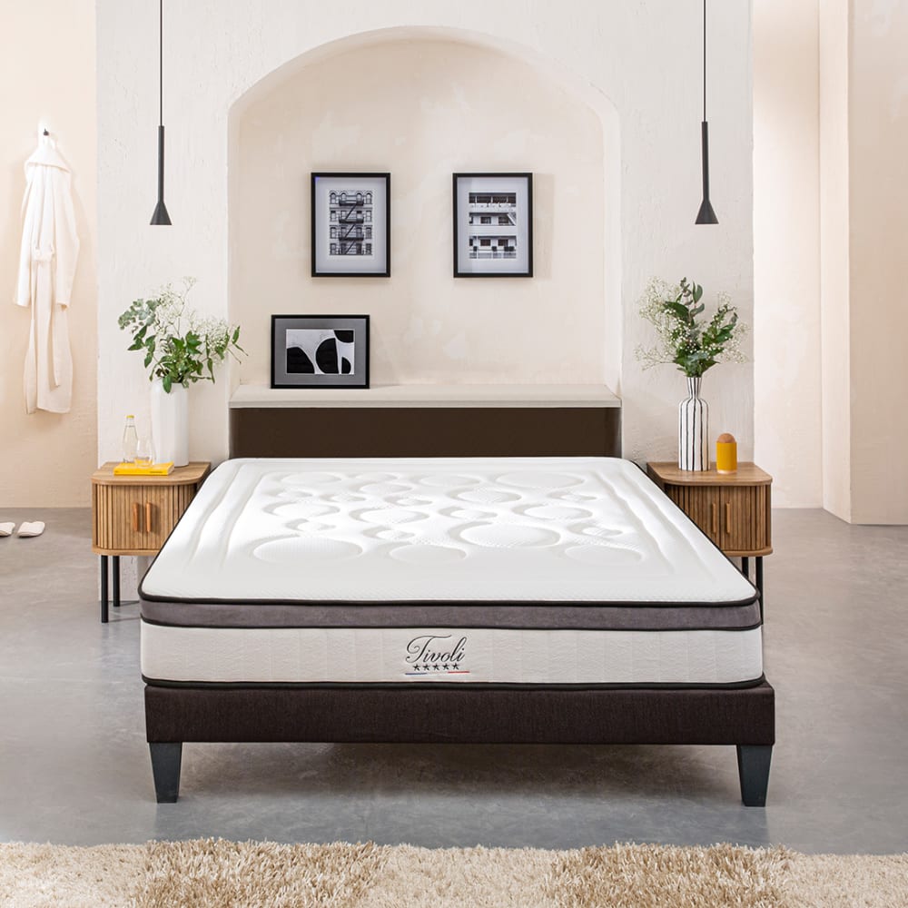 Ensemble    Matelas + Sommier Bois 140x200 cm - Maisons du Monde