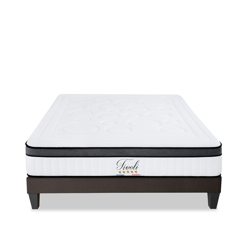 Ensemble matelas mousse h25 sommier bois 160x200 Ensemble matelas mousse h25 sommier bois 160x200