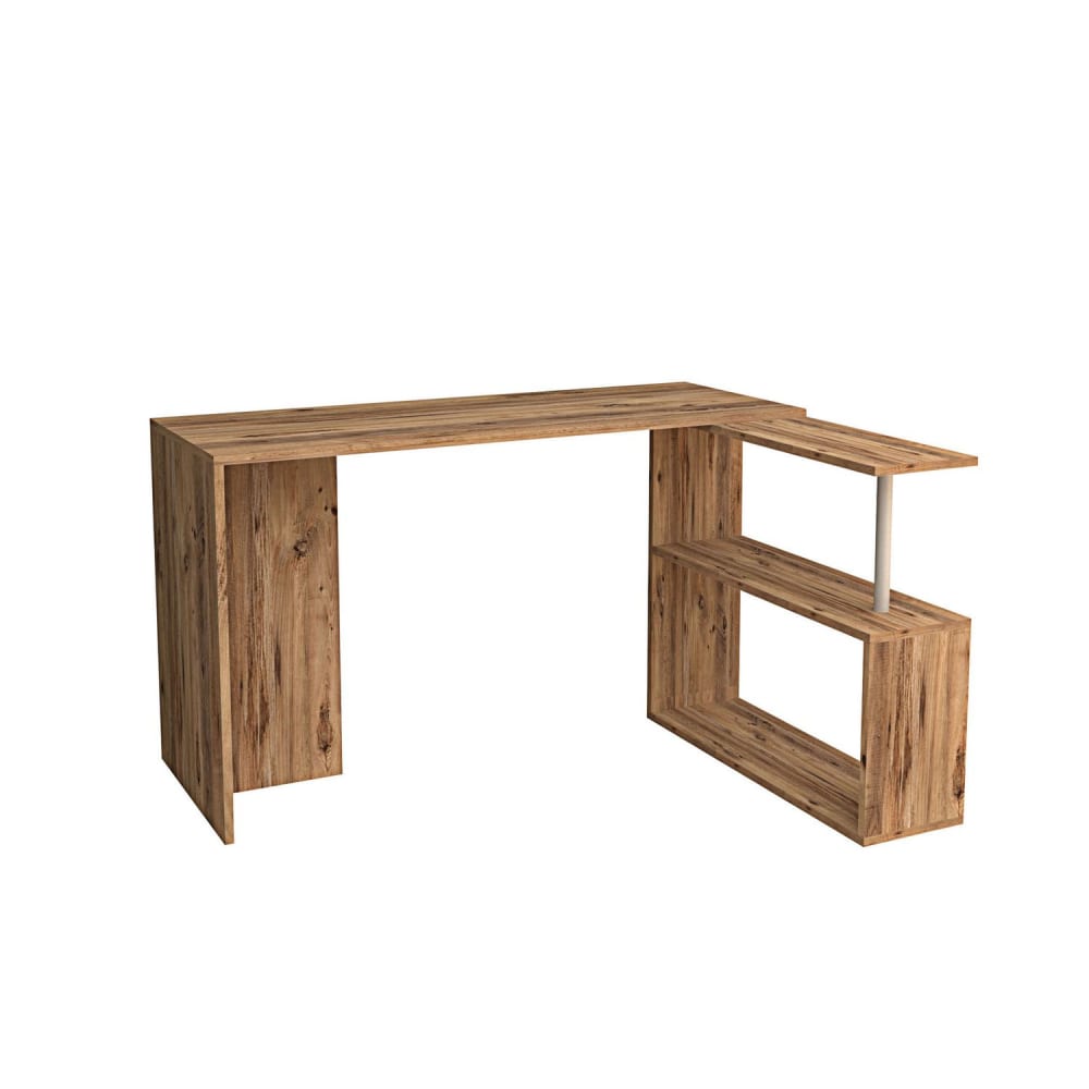 bureau d'angle 2 étagères