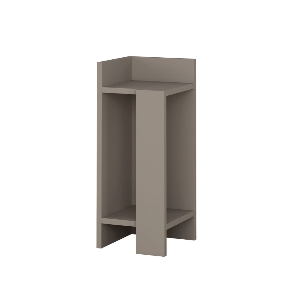 Table de chevet gauche taupe