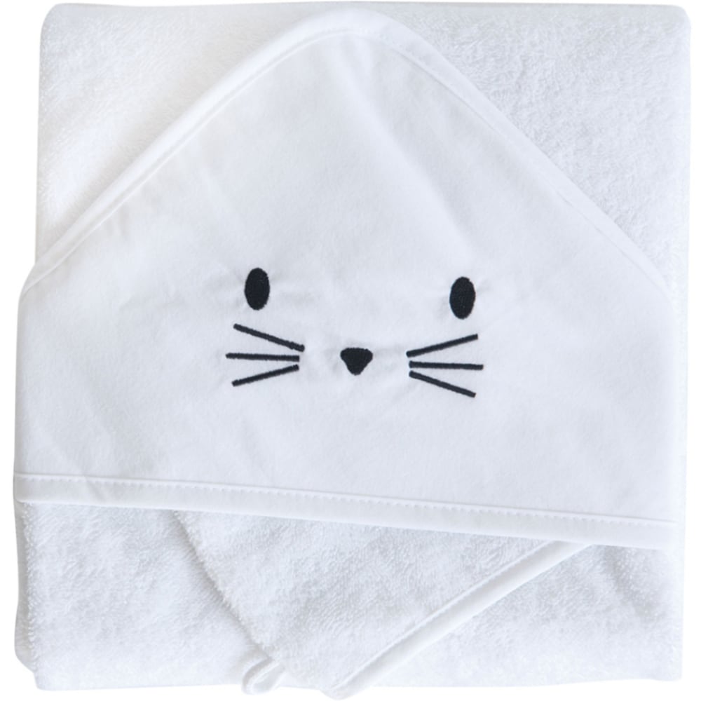 Domiva - Cape de bain + gant chat