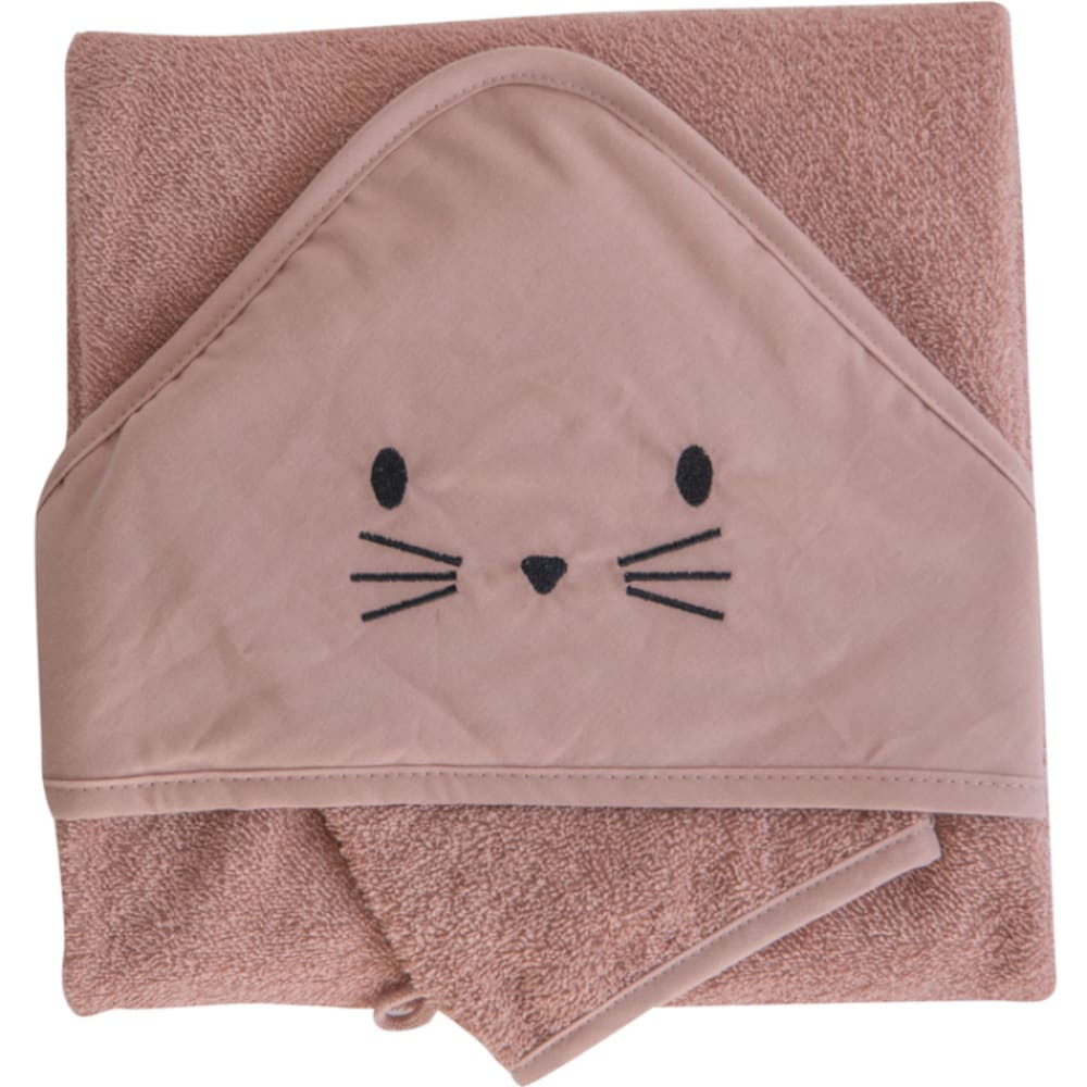 Cape de bain + gant chat (Domiva) - Image 1