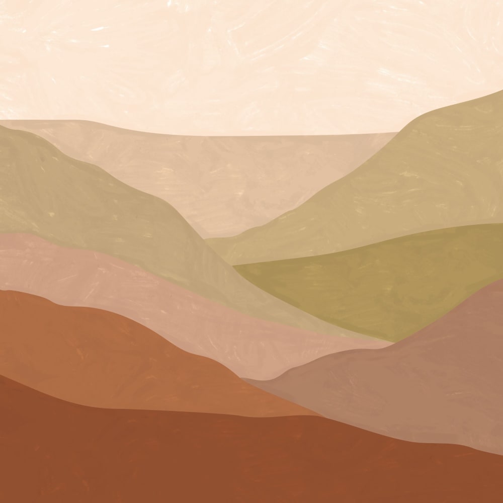Fresque panoramique paysage de dunes marron 280x300cm - Maisons du Monde