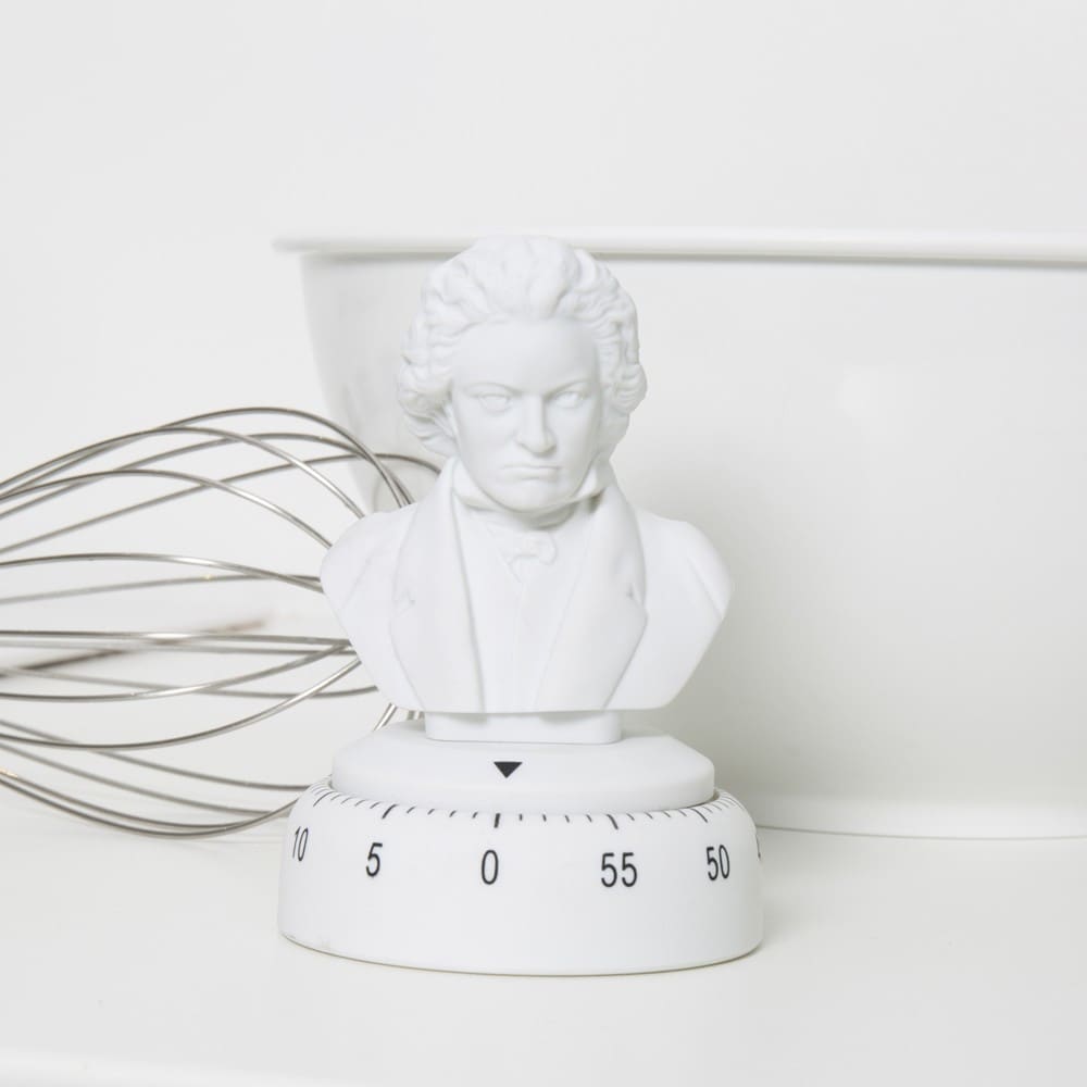 Minuteur de cuisine beethoven en plastique blanc - Maisons du Monde