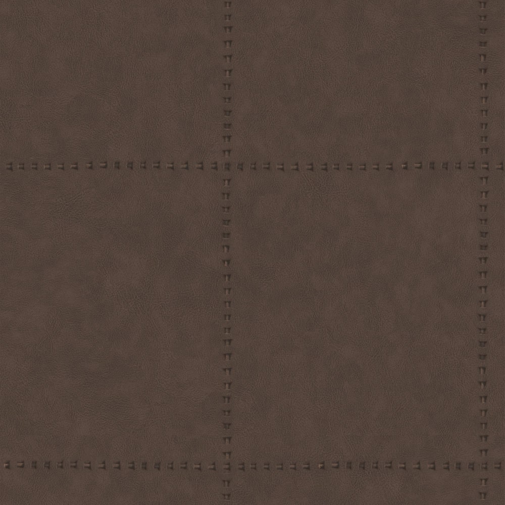 Papier peint effet cuir marron 1000x53cm — vue 3