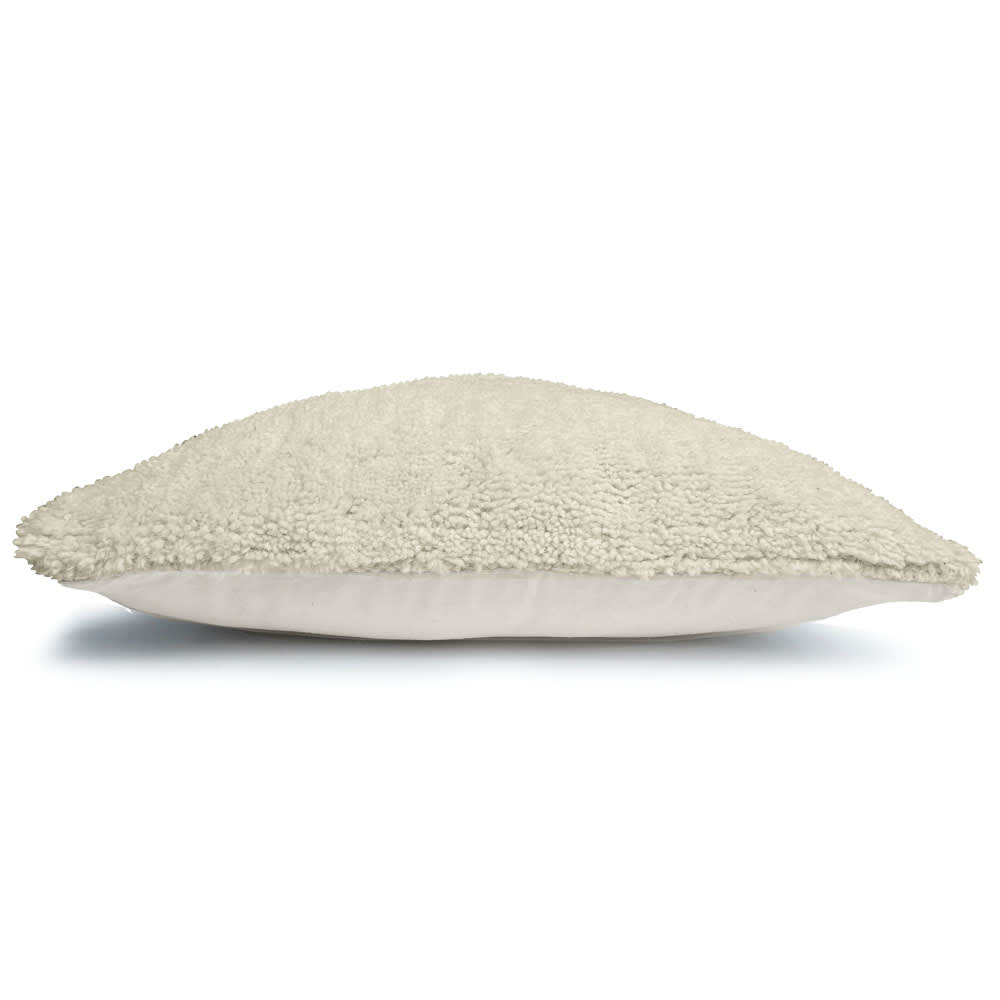 Cuscino solido imbottito bianco avorio 50x50 - Malagoon