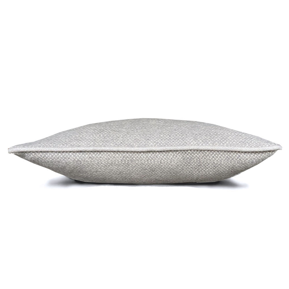 Cuscino rettangolare in lana riciclata grigio naturale 35x60 -