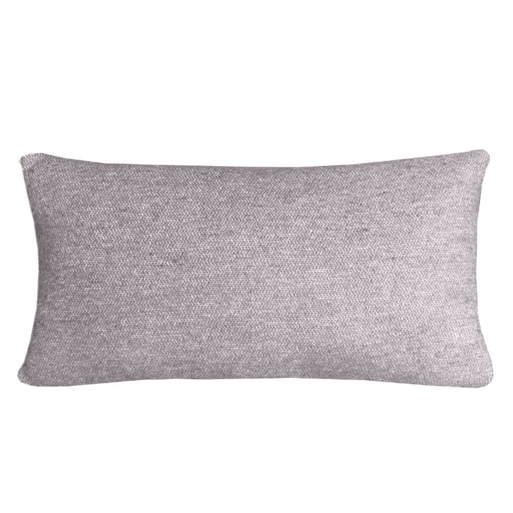 Coussin rectangle Magic violet double face en laine recyclée 35x60