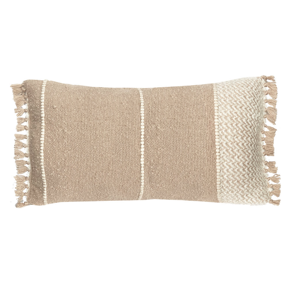 Cuscino d'avena beige berbero 35x60 - Beige - Acrilico