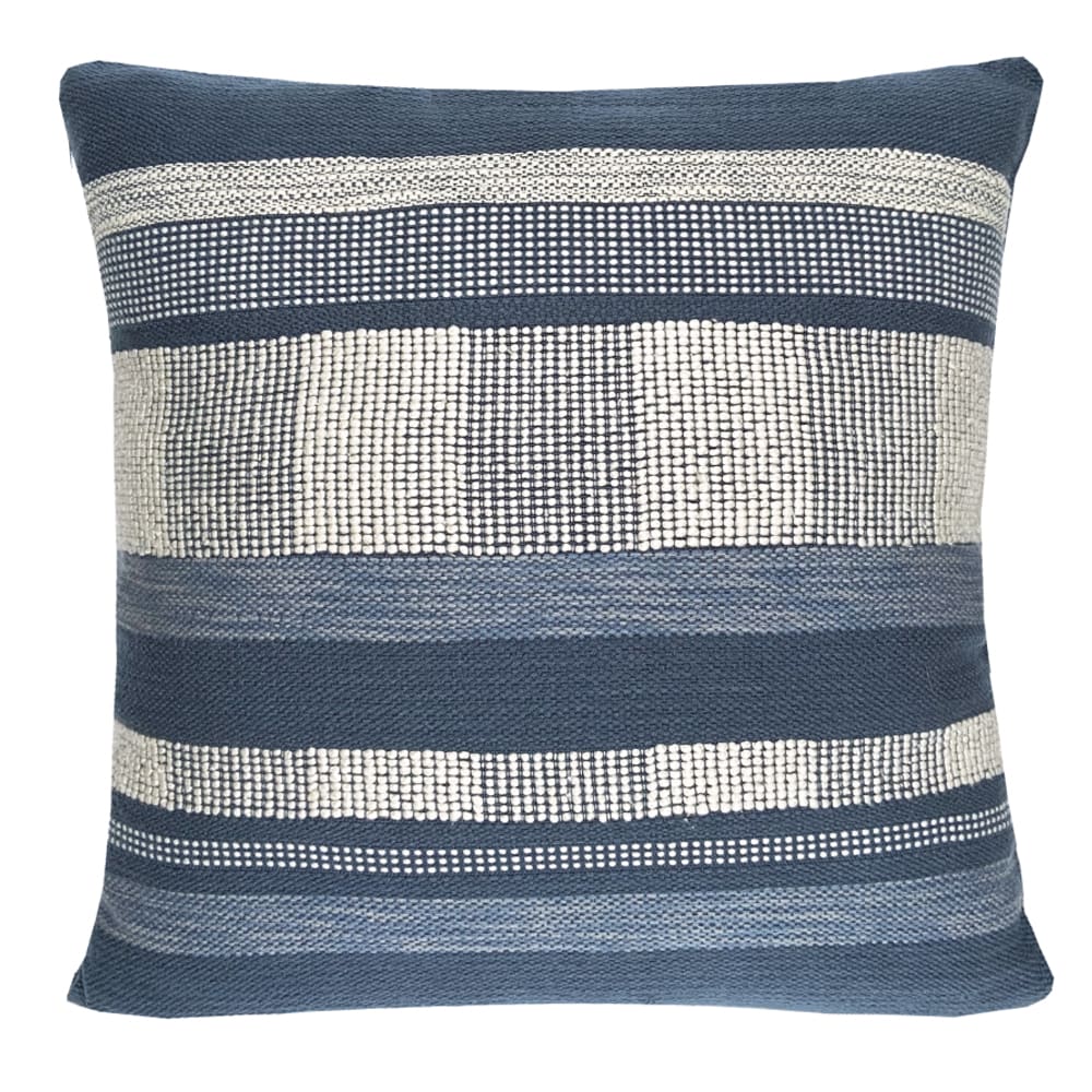 Coussin texture bleu nuit carré 50x50