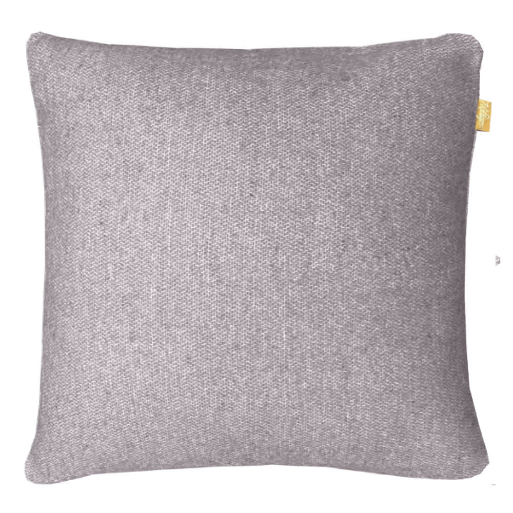 Coussin carré en laine recyclée double face violet magique 50x50