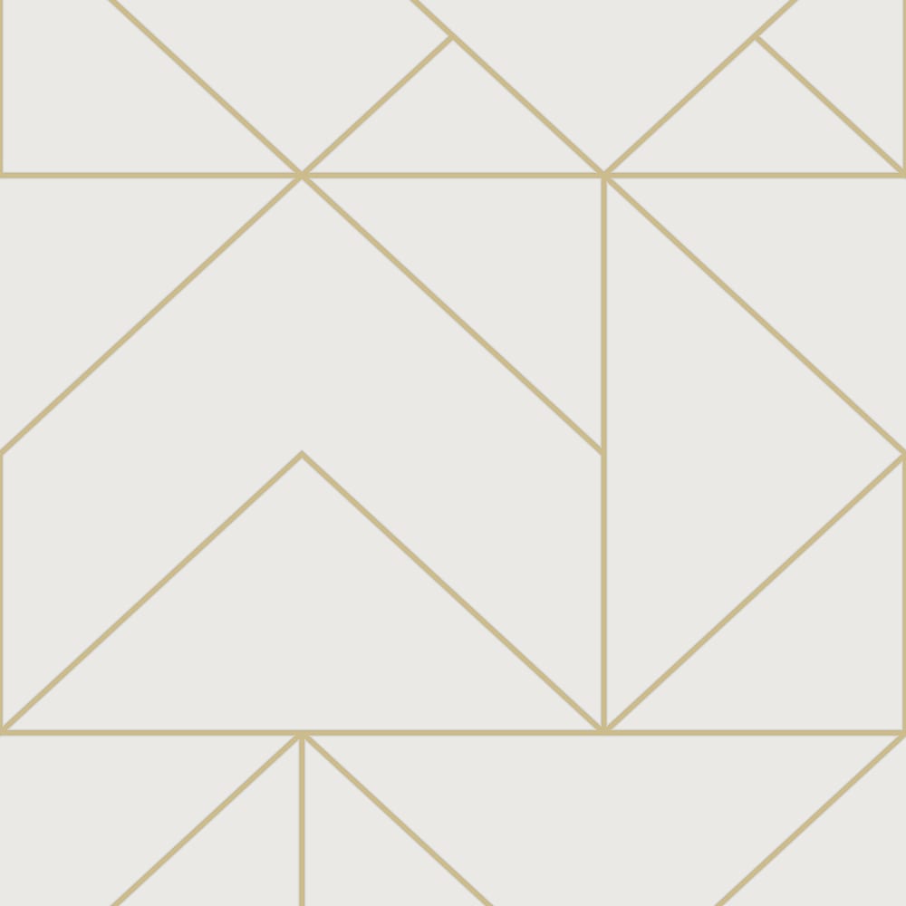 Papier peint géo linéaire or 1005x52cm — vue 3