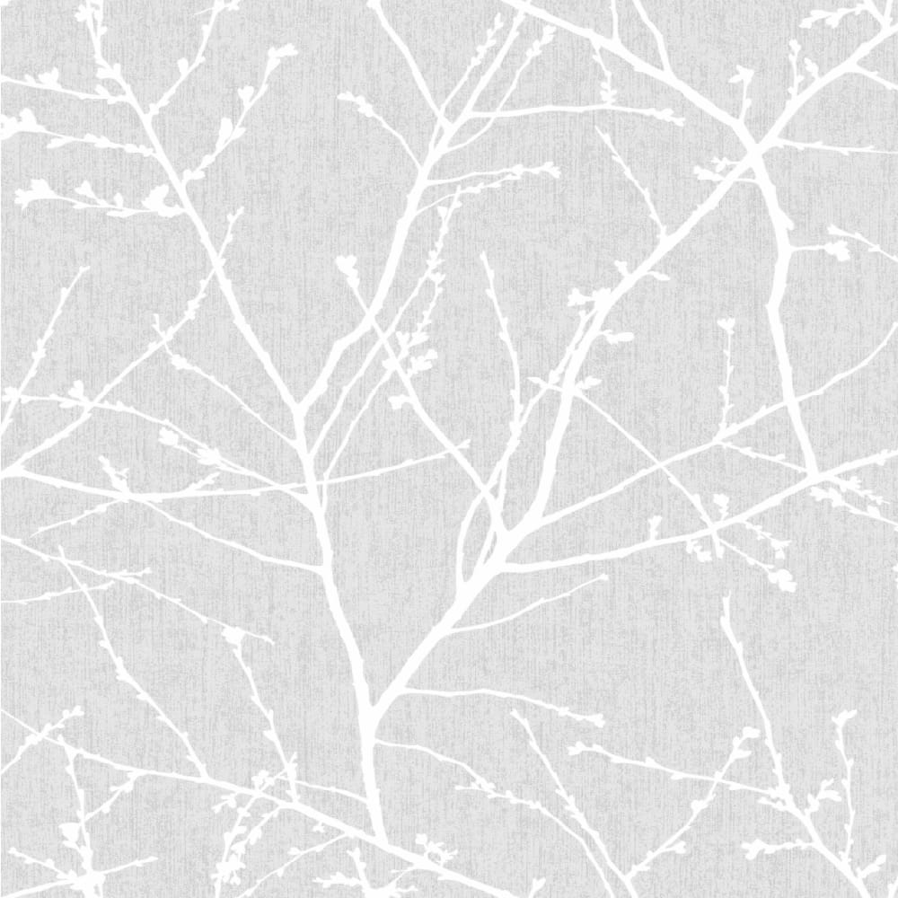 Papier peint innocence gris blanc 1005x52cm — vue 3