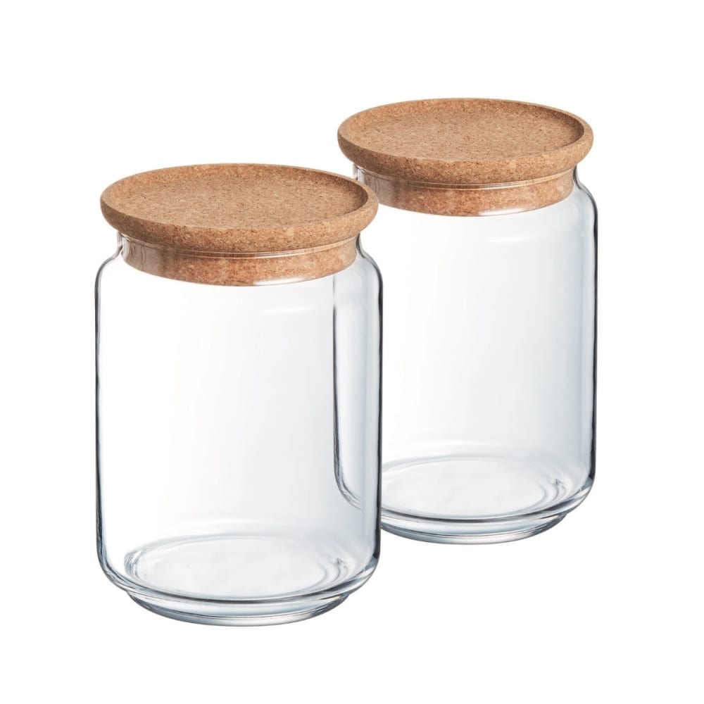 Lot de 2 pots de conservation 1L
