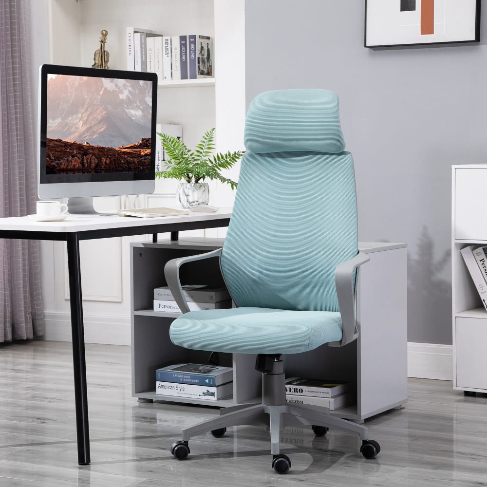 Silla de oficina 64x55x126 cm azul - Maisons du Monde
