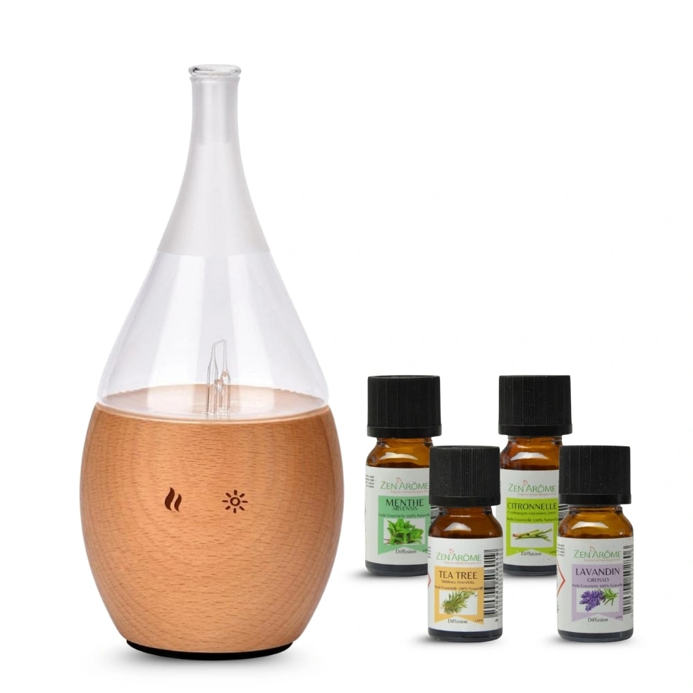 Difusor nebulizador bolea y 4 aceites esenciales diarios - Maisons du Monde
