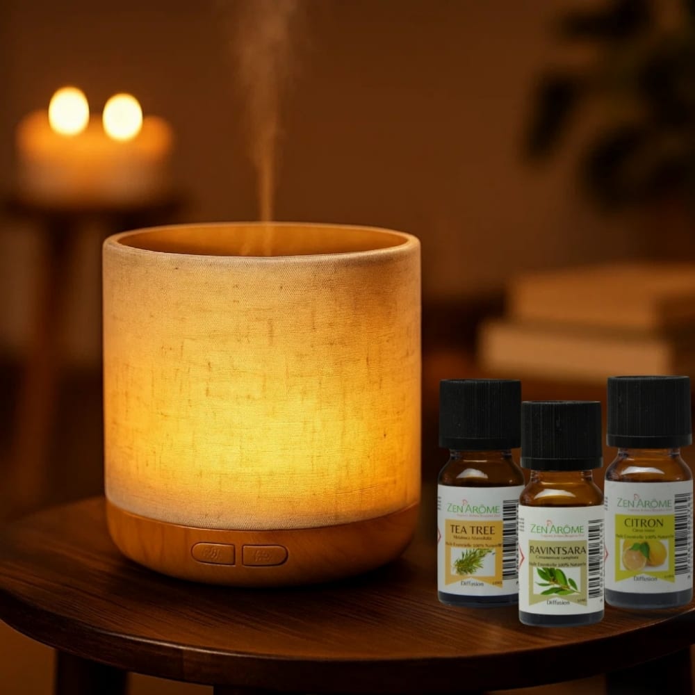 Diffusore a ultrasuoni Alesia e 3 speciali oli essenziali