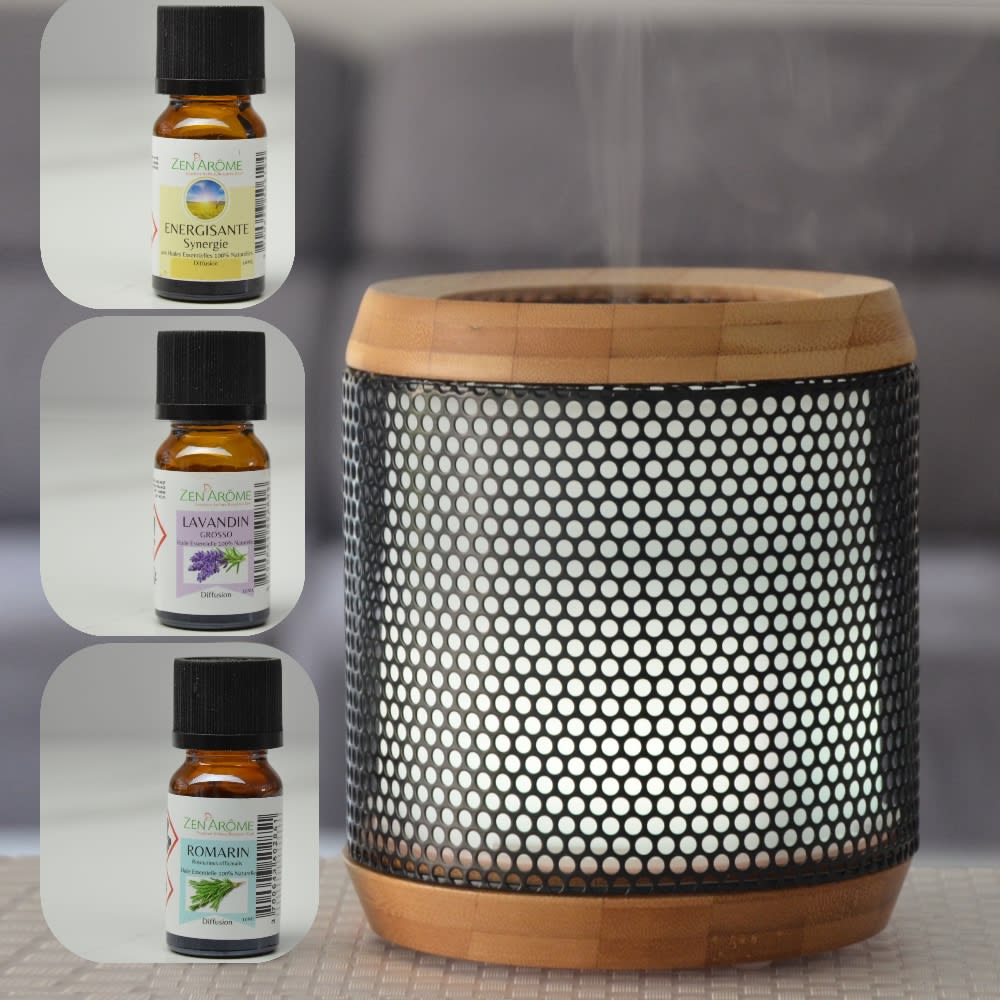 Ultraschall-Diffusor und 3 Spezialöle Sport - H14 - Maisons Du