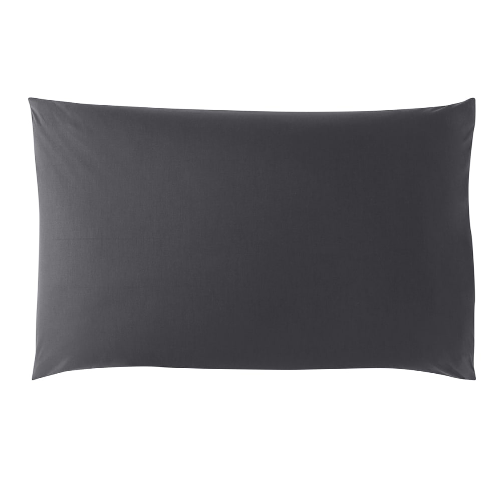 Taie d'oreiller coton carbone 65x65 cm - Maisons du Monde