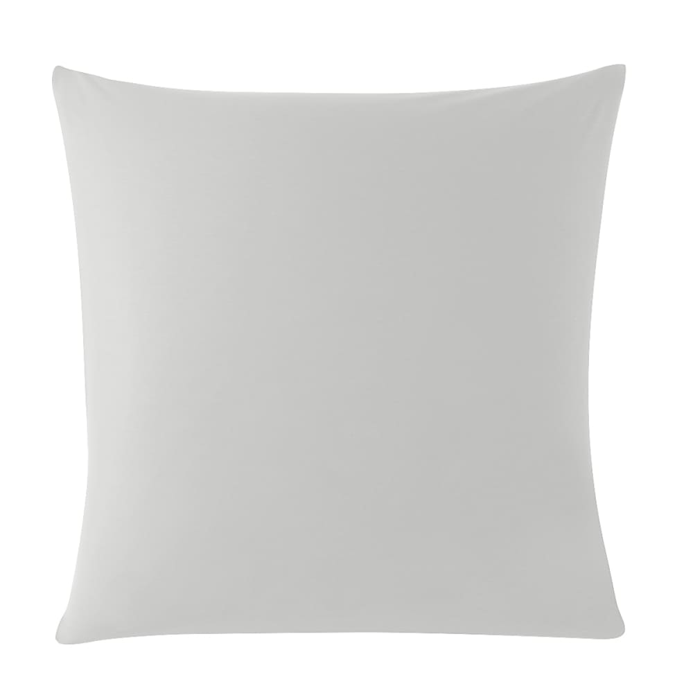 Taie d'oreiller coton gris perle 65x65 cm