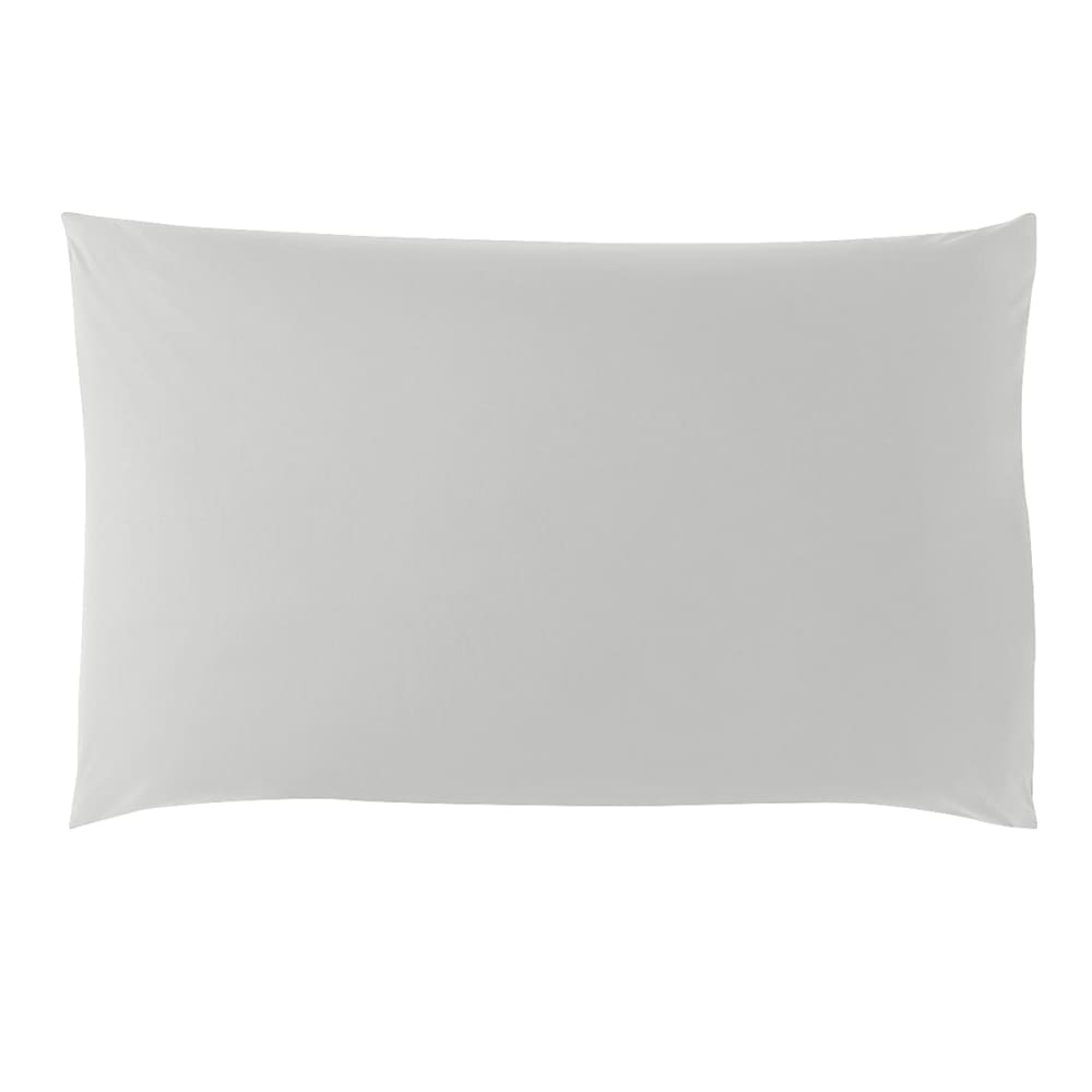 Taie d'oreiller coton gris perle 65x65 cm - Maisons du Monde