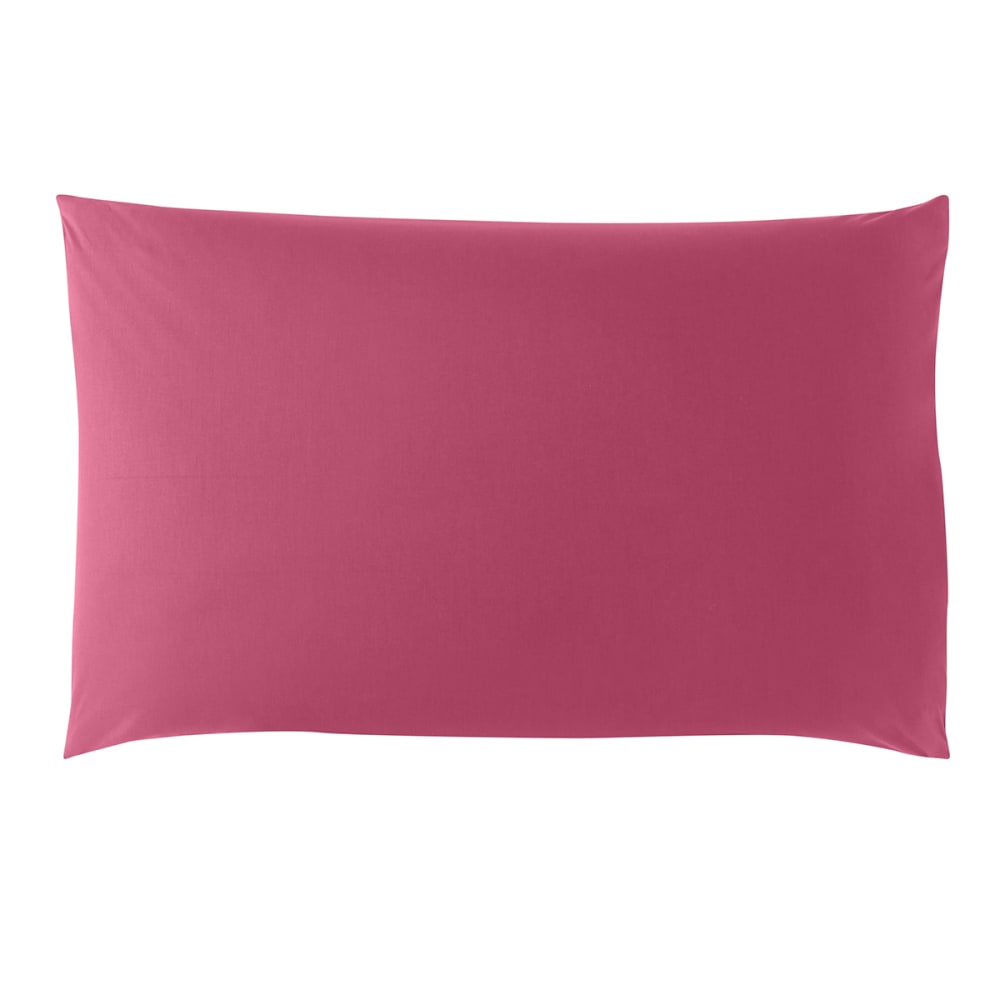 Taie d'oreiller coton fuchsia 50x75 cm - Maisons du Monde