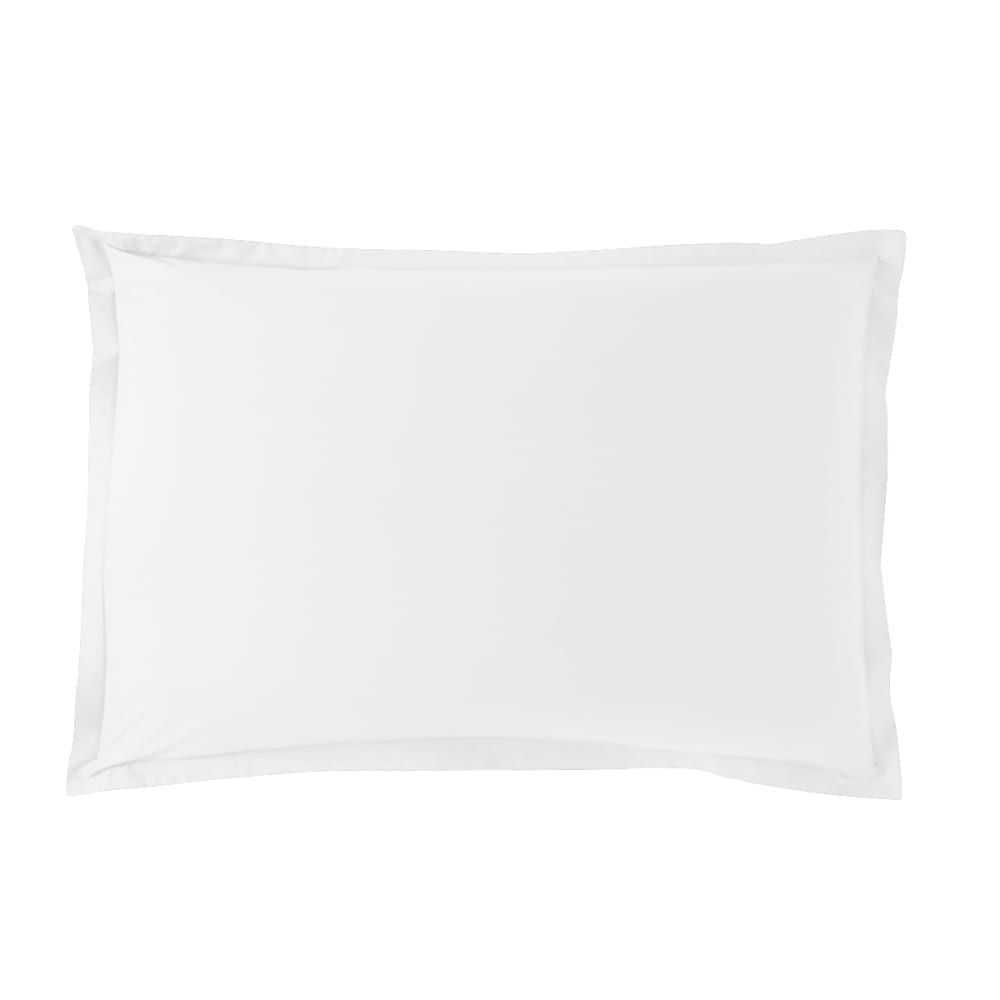 Taie d'oreiller percale blanc 60x60 cm — vue 3