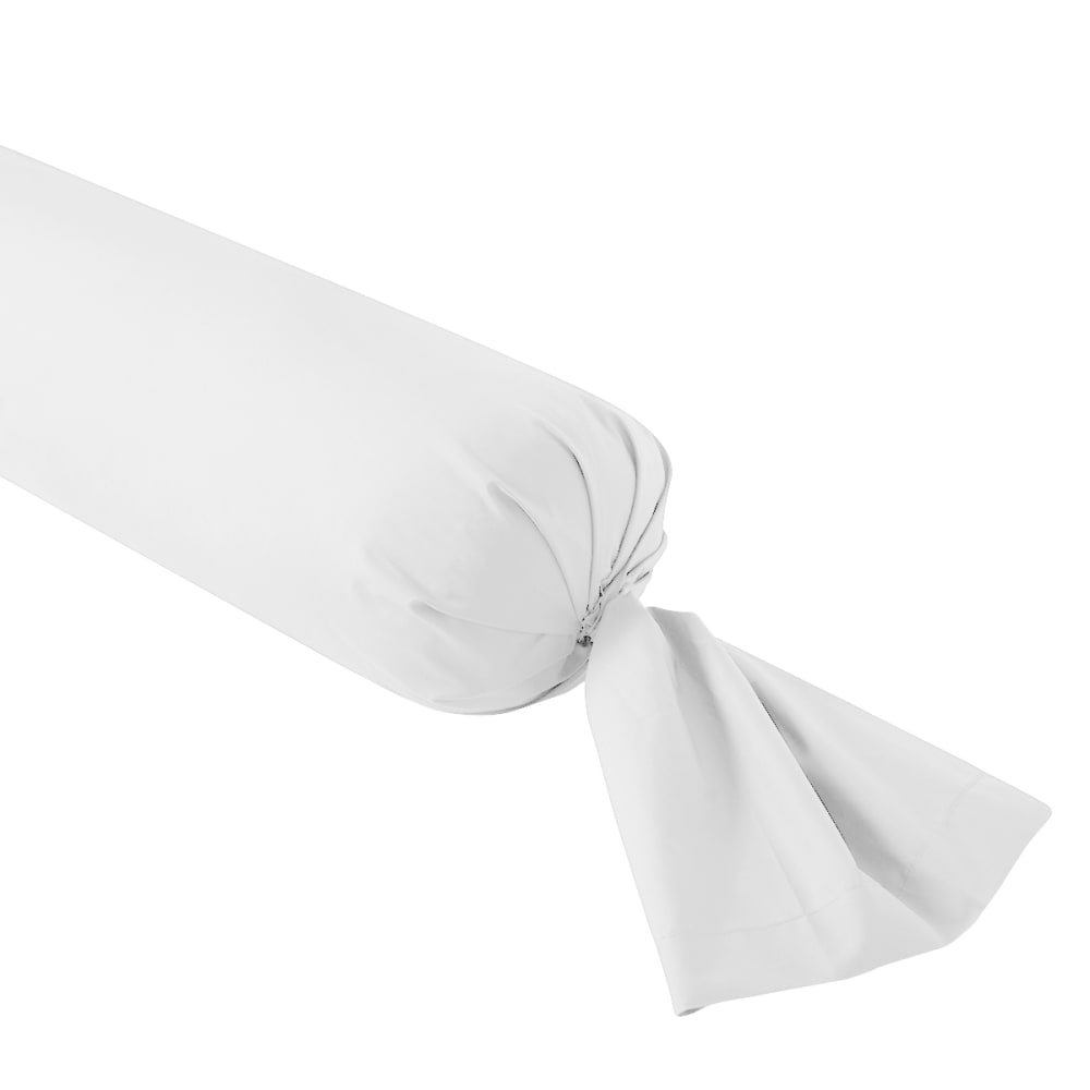 Taie de traversin percale blanc 160 cm