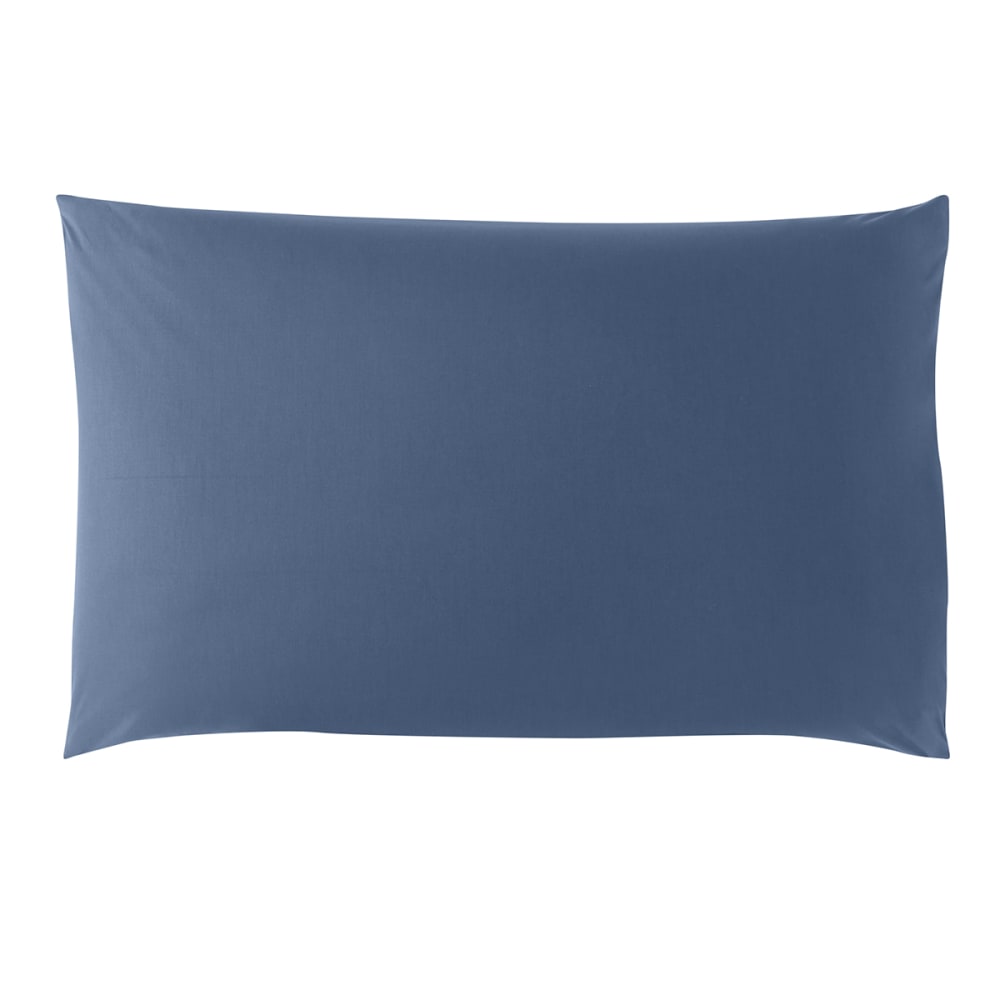 Taie d'oreiller coton bleu 65x65 cm - Maisons du Monde