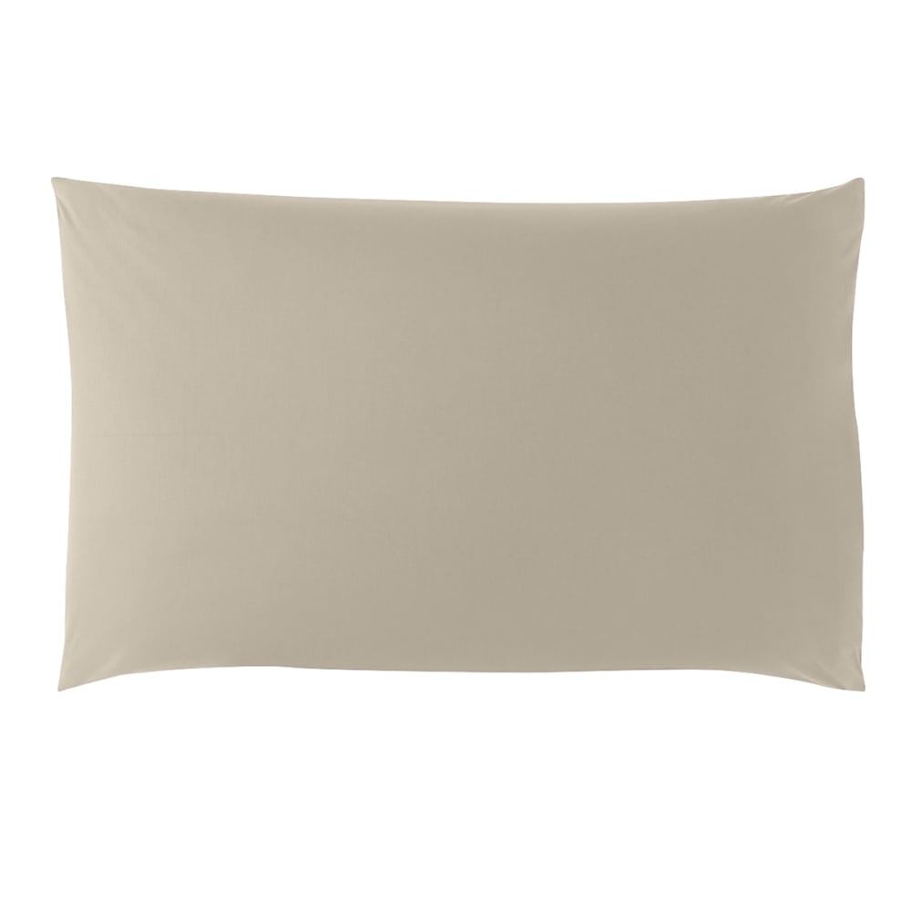 Taie d'oreiller coton sable 65x65 cm - Maisons du Monde