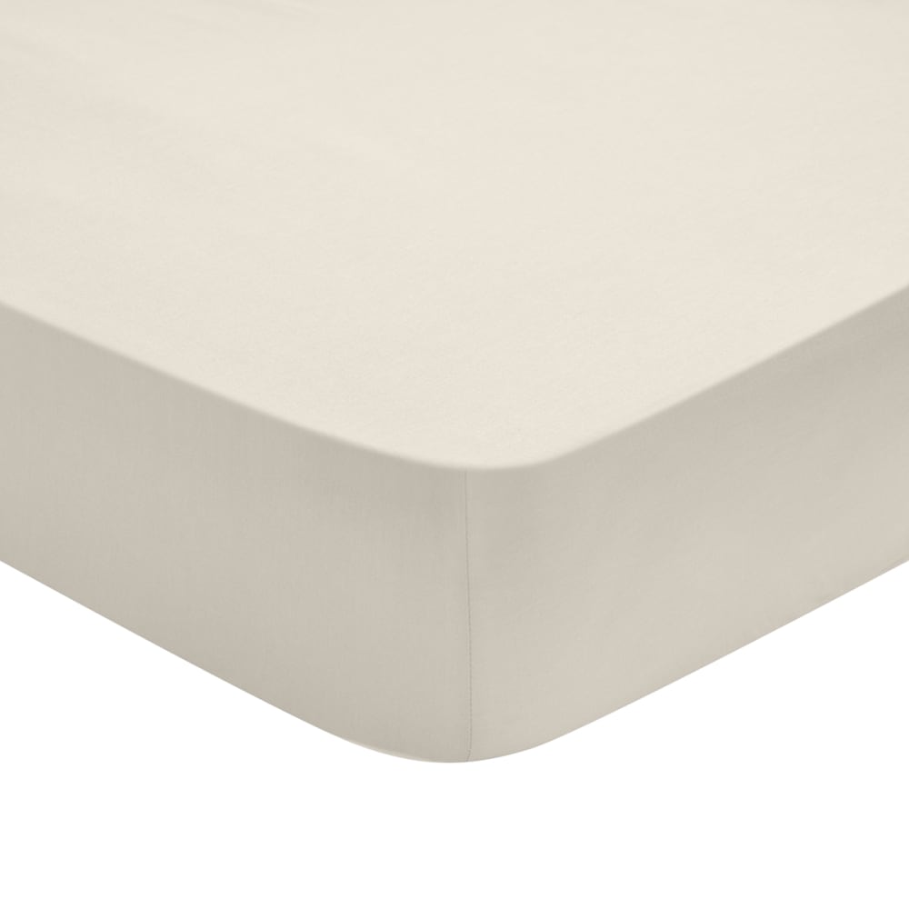 Drap housse percale coquille 140x200 cm