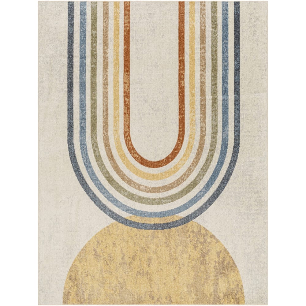 Tappeto scandinavo lavabile multicolore/beige 160x213 - Livabliss