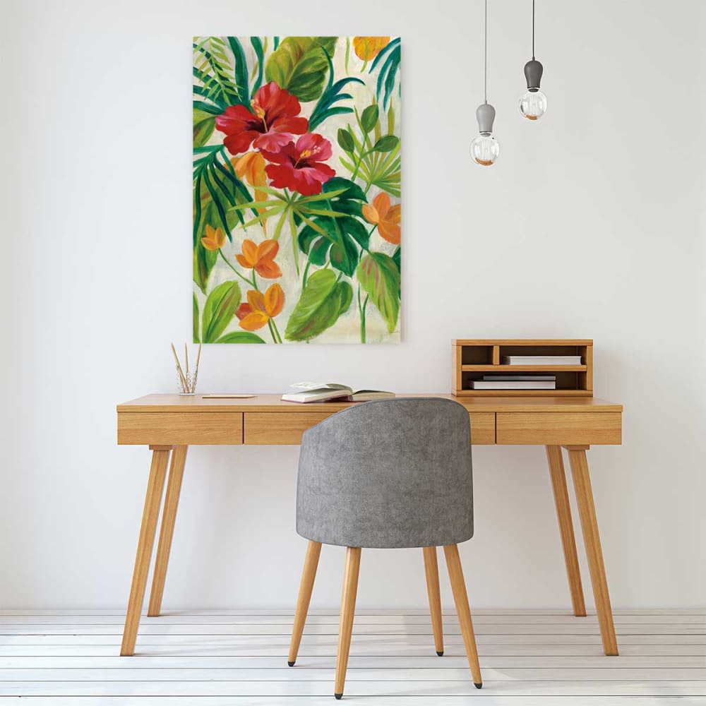 Stampa del giardino tropicale stampa su tela 60x90cm - Hexoa