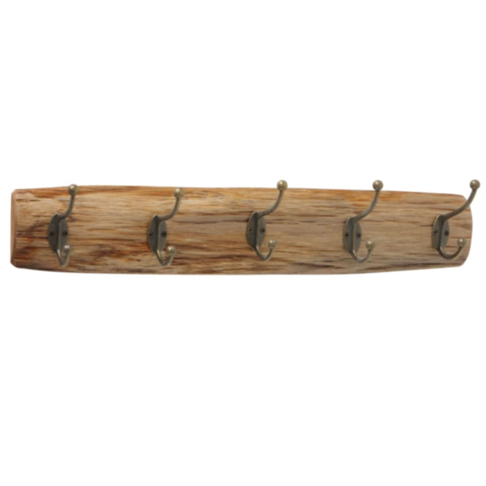 Portemanteau mural à 5 Accroches - 55x10x10cm