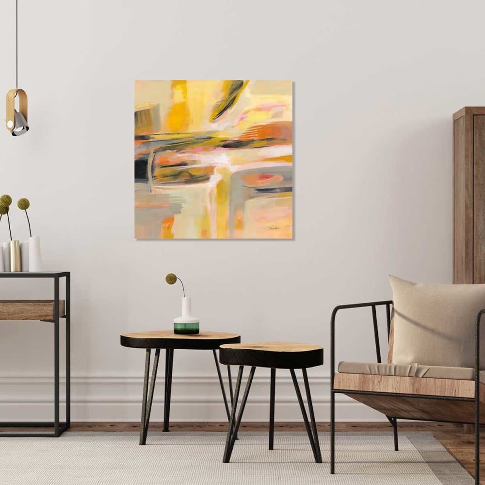 Cuadro sol feliz impresión sobre lienzo 80x80cm - Maisons du Monde