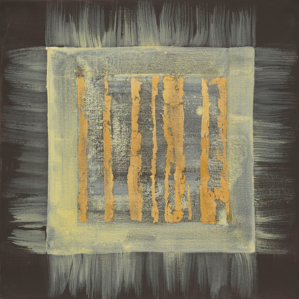 Tableau carré magique doré imprimé sur toile 80x80 cm