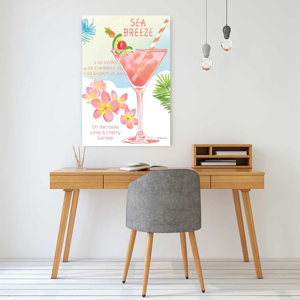 Stampa ad acquerello di brezza marina stampa su tela 30x45cm -