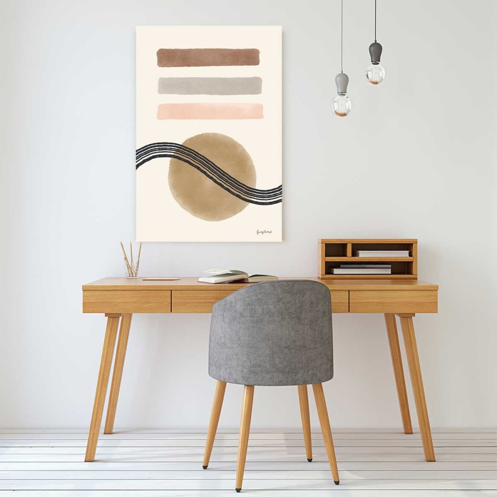 Cuadro abstracta de los años 50 impresión sobre lienzo 60x90cm - Maisons du Monde