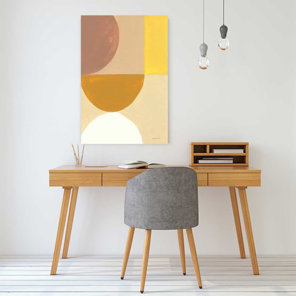 Cuadro sol retro años 50 impresión sobre lienzo 30x45cm - Maisons du Monde