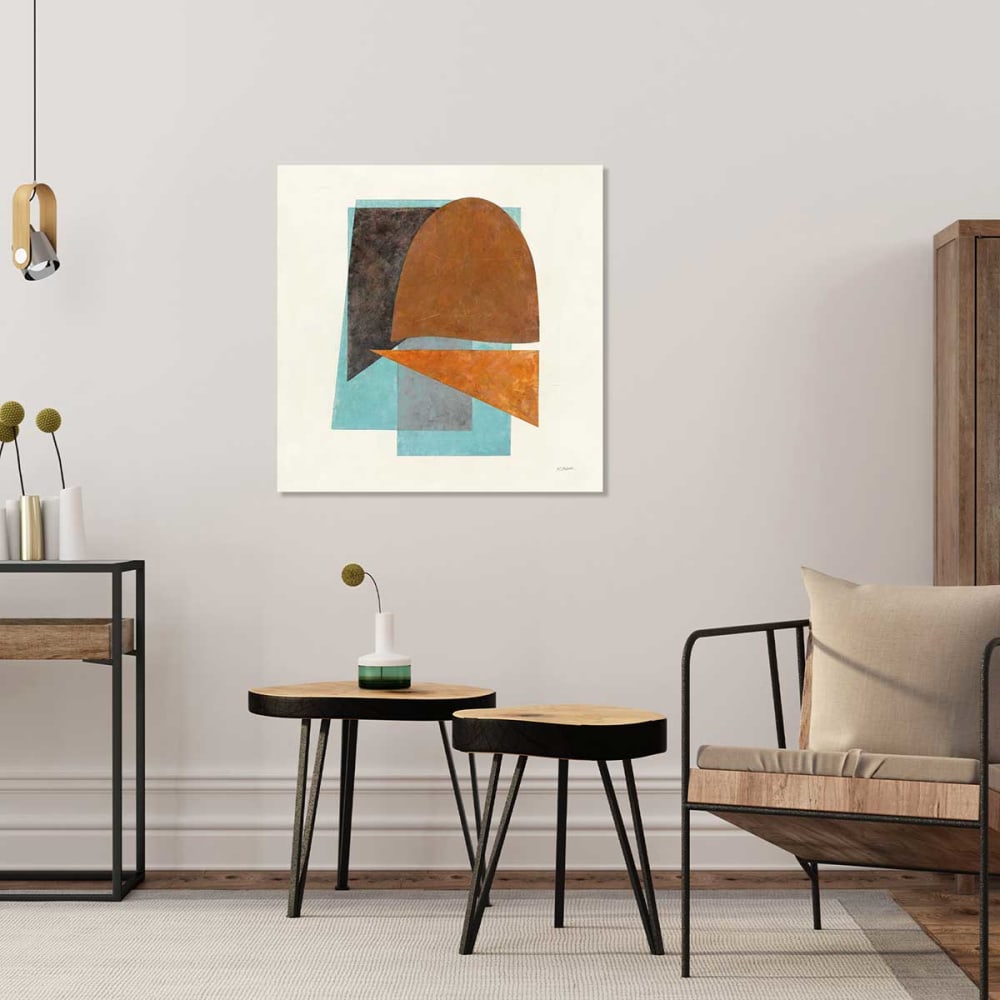 Cuadro quinteto turquesa impresión sobre lienzo 80x80cm - Maisons du Monde