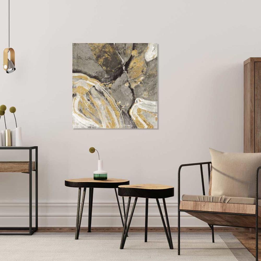Tableau rivière d'or imprimé sur toile 50x50 cm